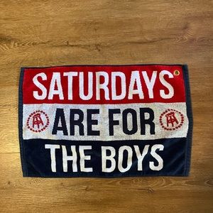 Saturdays are for the boys golf towel